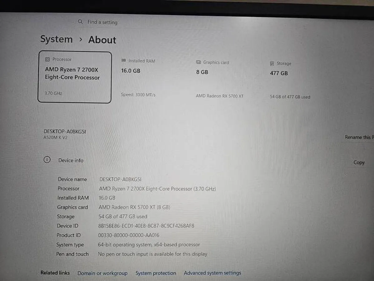 1080p Gaming Pc, Ryzen 7, 16gb Ddr4, Radeon Rx 5700xt 8gb - Image 3
