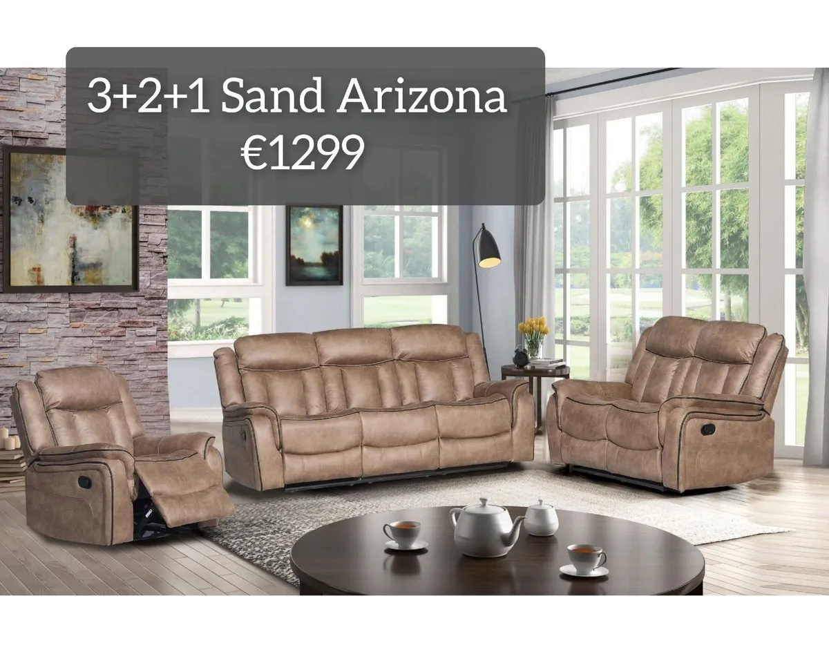 Arizona Reclining Sofa 3+2 - Free Delivery - Image 3