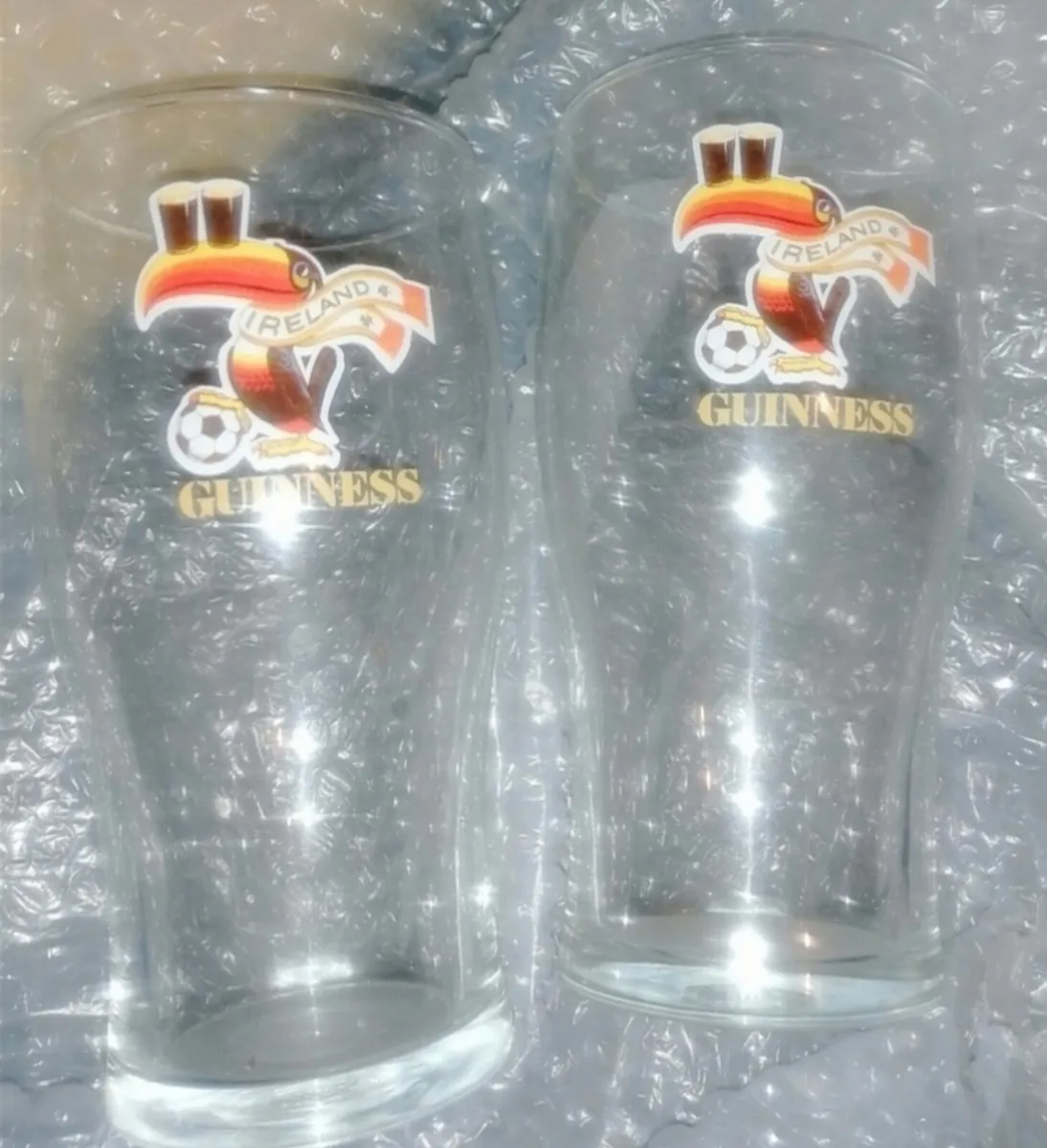 1994 Guinness world cup pint Glasses