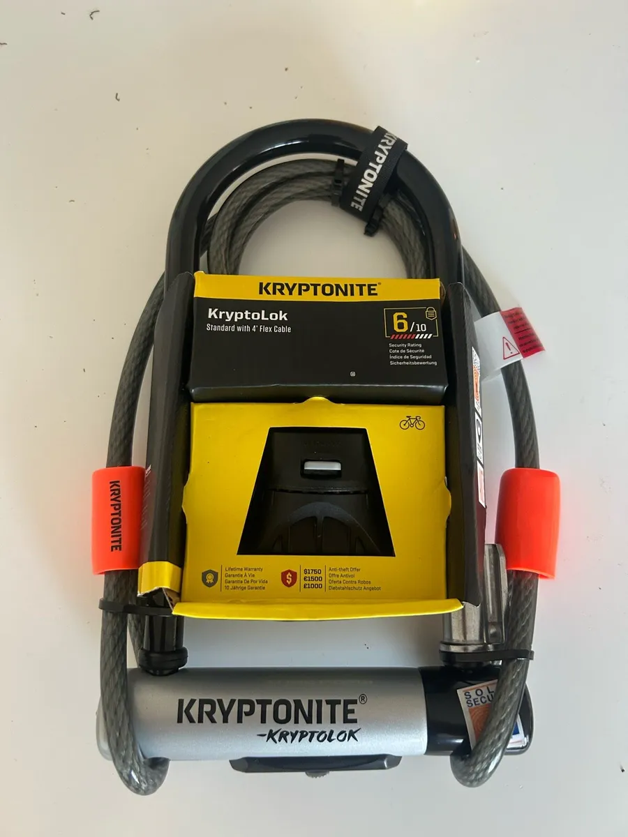 Bike lock (Kryptonite + 4ft Cable) New in box - Image 1