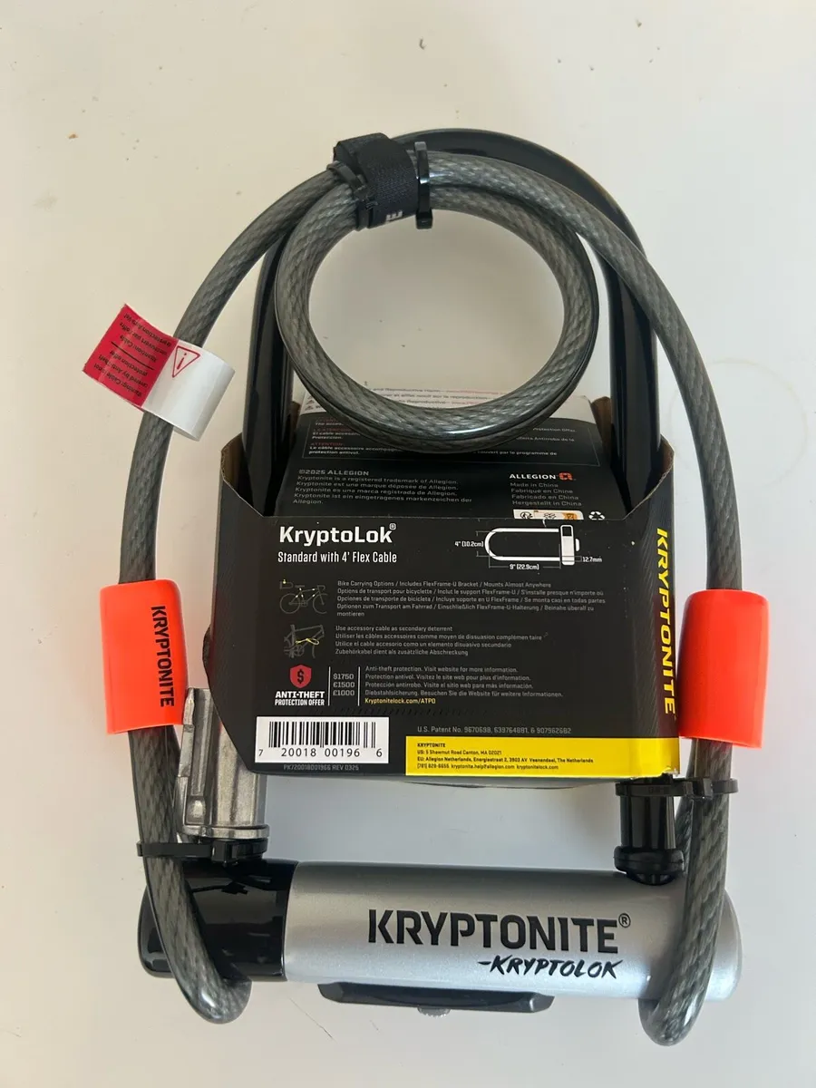 Bike lock (Kryptonite + 4ft Cable) New in box - Image 2