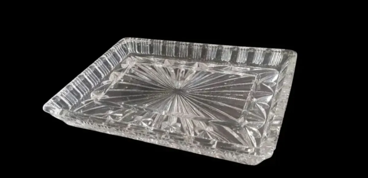 Pristine Godinger Dublin Crystal Vanity Tray - Image 3