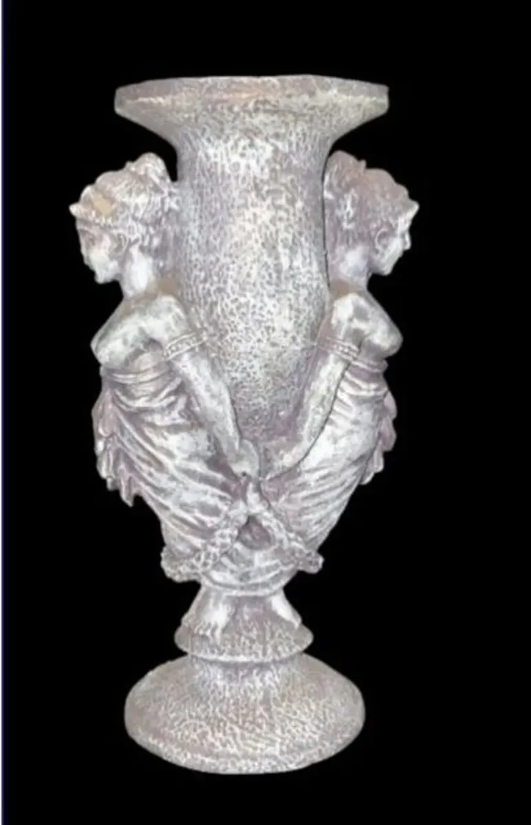 Vintage Classical Caryatid Pillar Candle Holder - Image 3