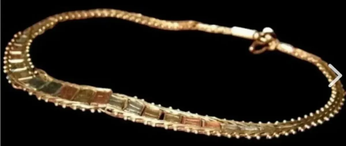 Vintage 9ct Gold Tri-Colour Bracelet - Image 3
