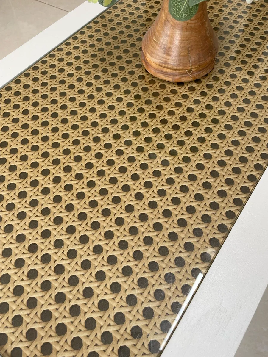 Glass topped coffee table - Image 3