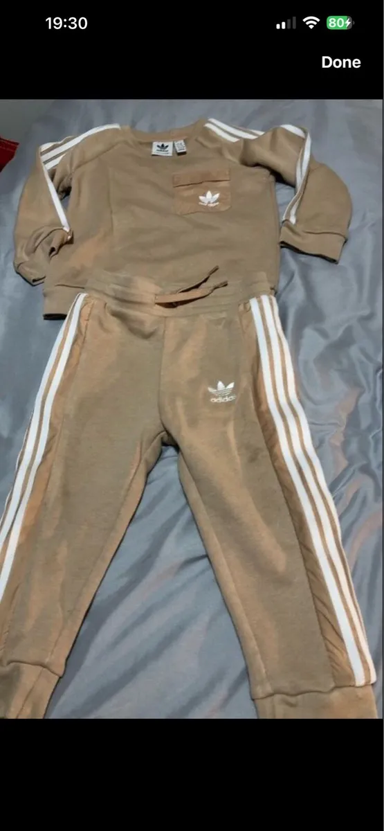Boys adidas tracksuit 18/24 mths €10 - Image 1