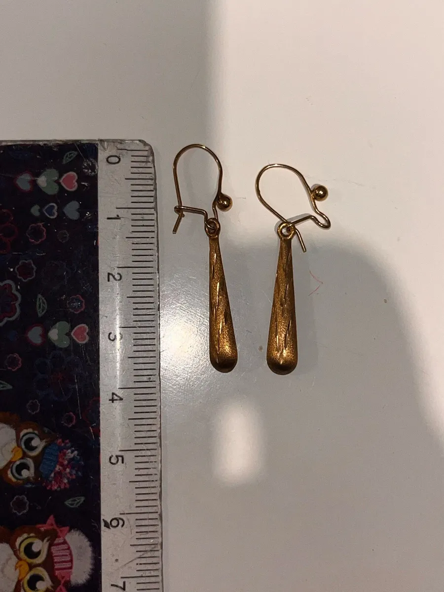 9k gold earrings - Image 2