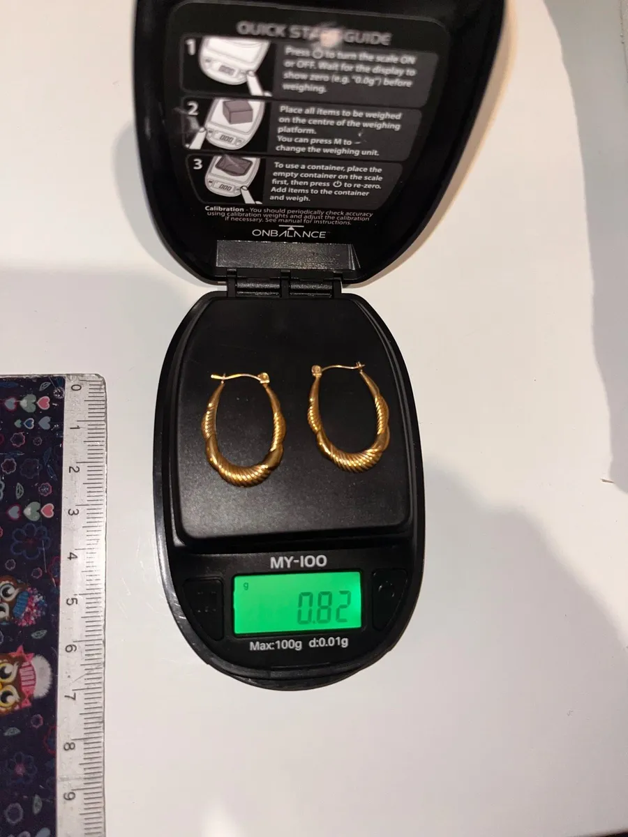 Gold earrings 9k - Image 3