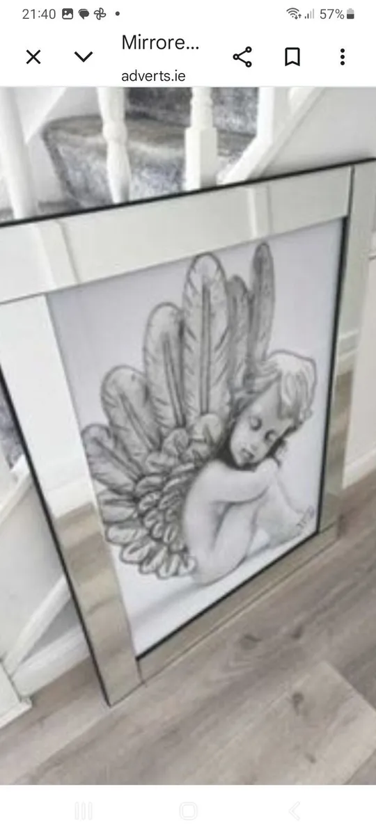 Large Mirrored Wall Picture - Image 3