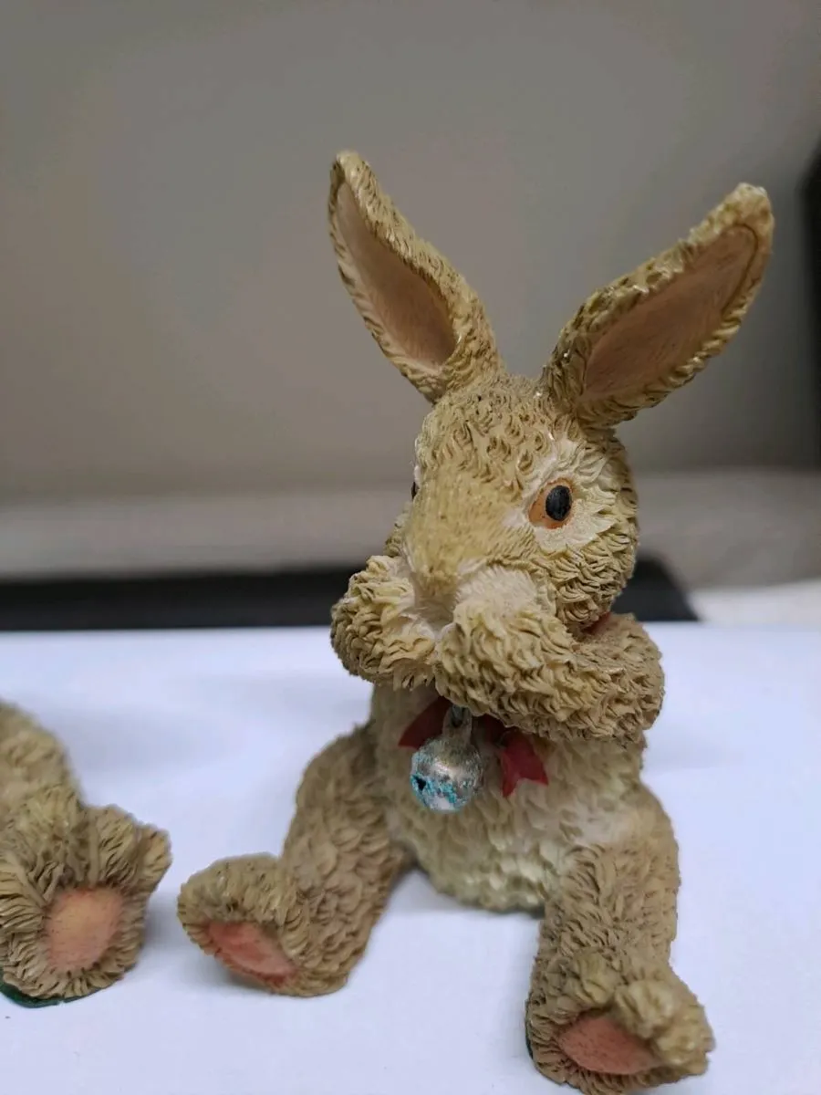 The Leonardo Collection Rabbit Figurines – Pair - Image 3