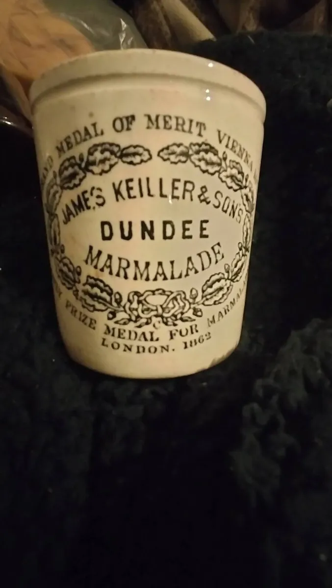 VINTAGE JAM JAR DUNDEE MARMALAD LONDON