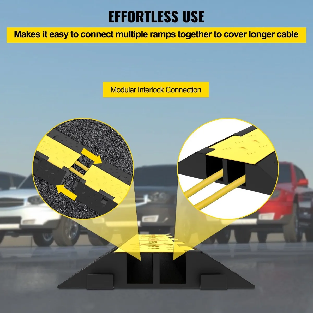 5-Pack 2-Channel Cable Protector Ramps - Image 3