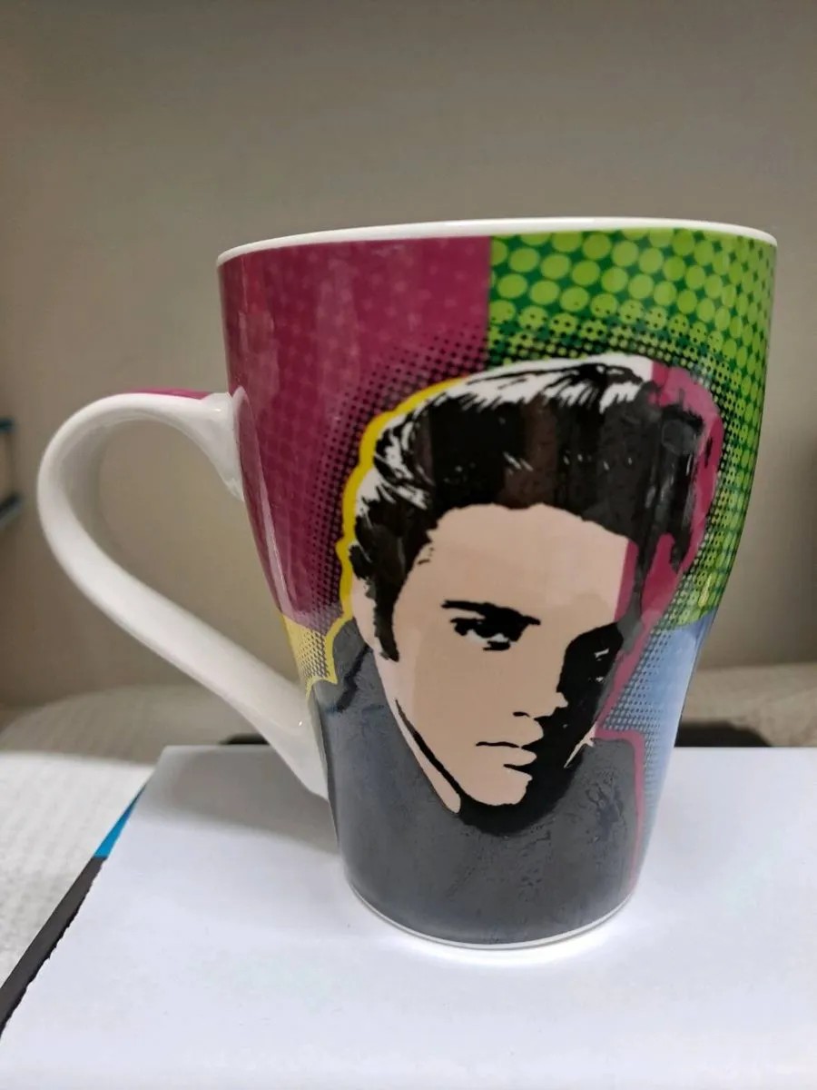 Elvis Presley Pop Art Fine China Mug - Image 1