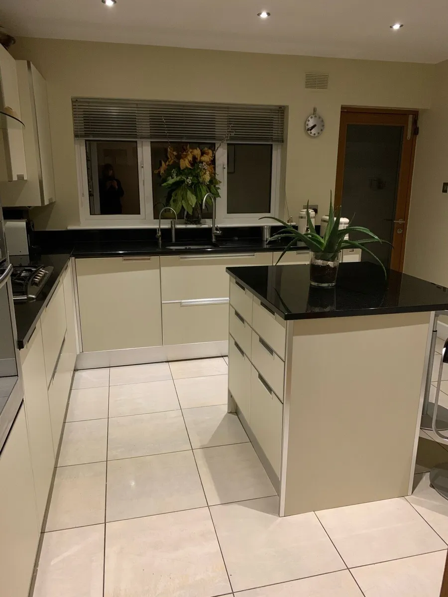 Scavolini kitchen units with Black Granite worktop - Image 1