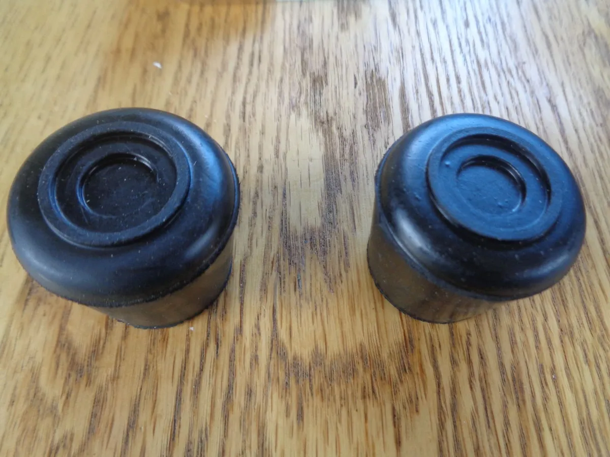 Black Rubber Leg Tips x 2 for Sale - Image 2