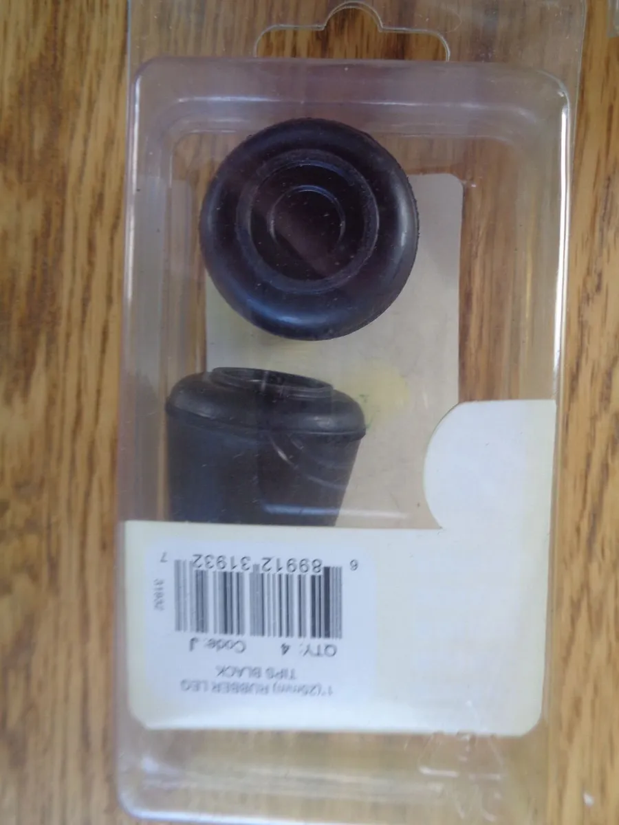 Black Rubber Leg Tips x 2 for Sale - Image 3