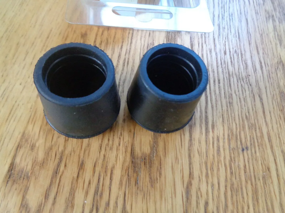 Black Rubber Leg Tips x 2 for Sale - Image 1