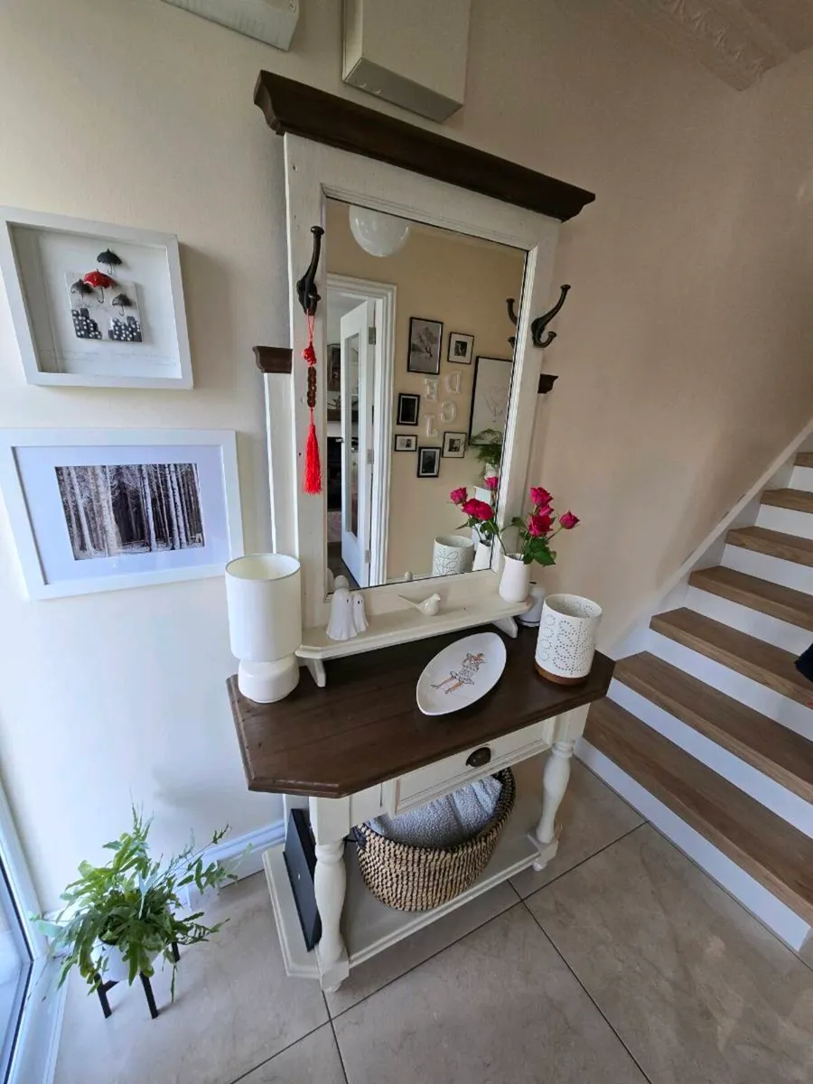 Hall table with mirror - Image 1