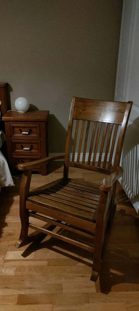 Wooden Rocking Chair - Image 2