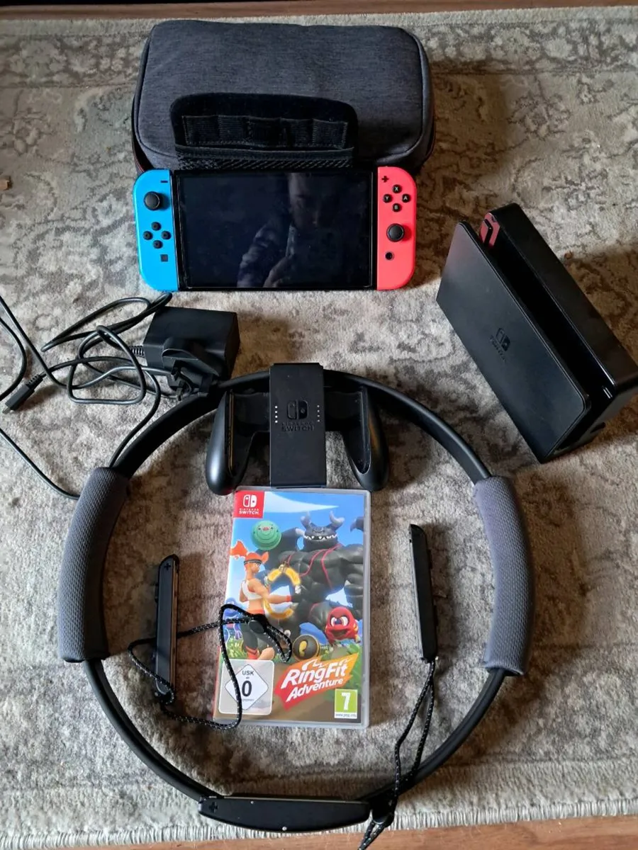 Nintendo Switch OLED Bundle + Ring Fit Adventure G - Image 1