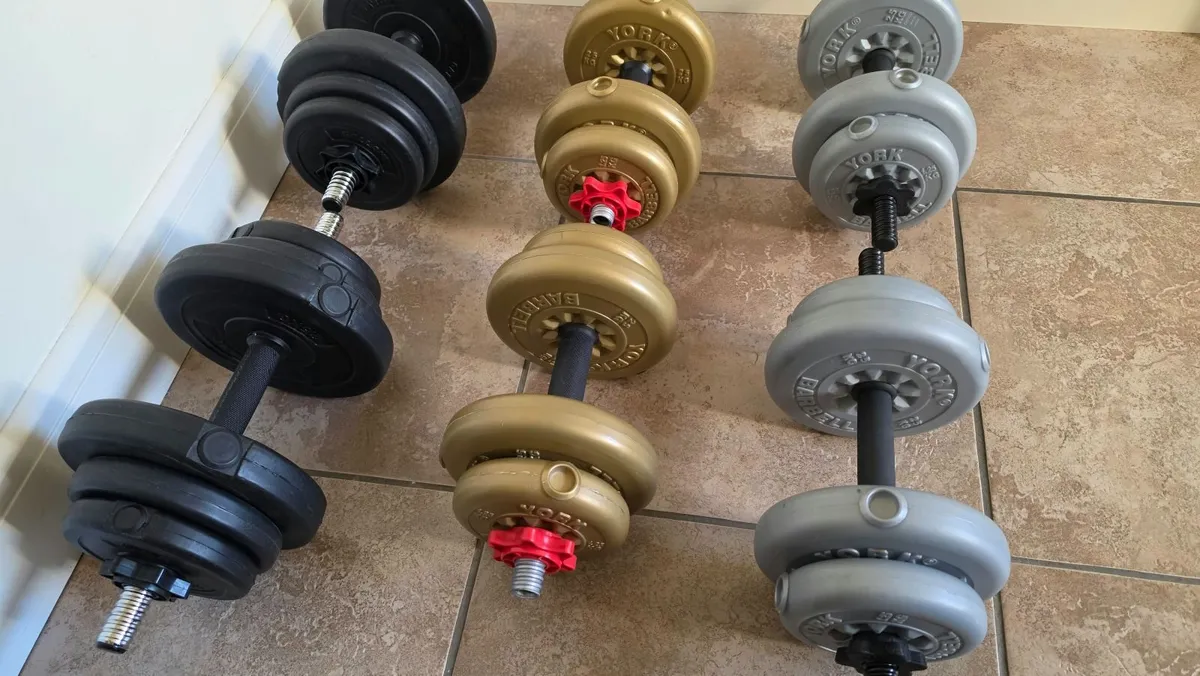 3 pairs of dumbbells - Image 2