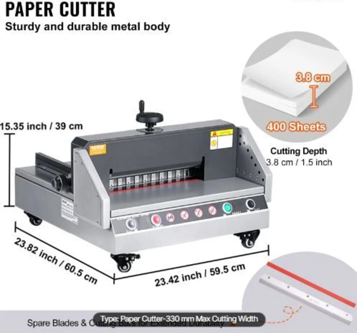 Electric Paper Cutter, 13" /330.2mm Cutting Width - Image 3