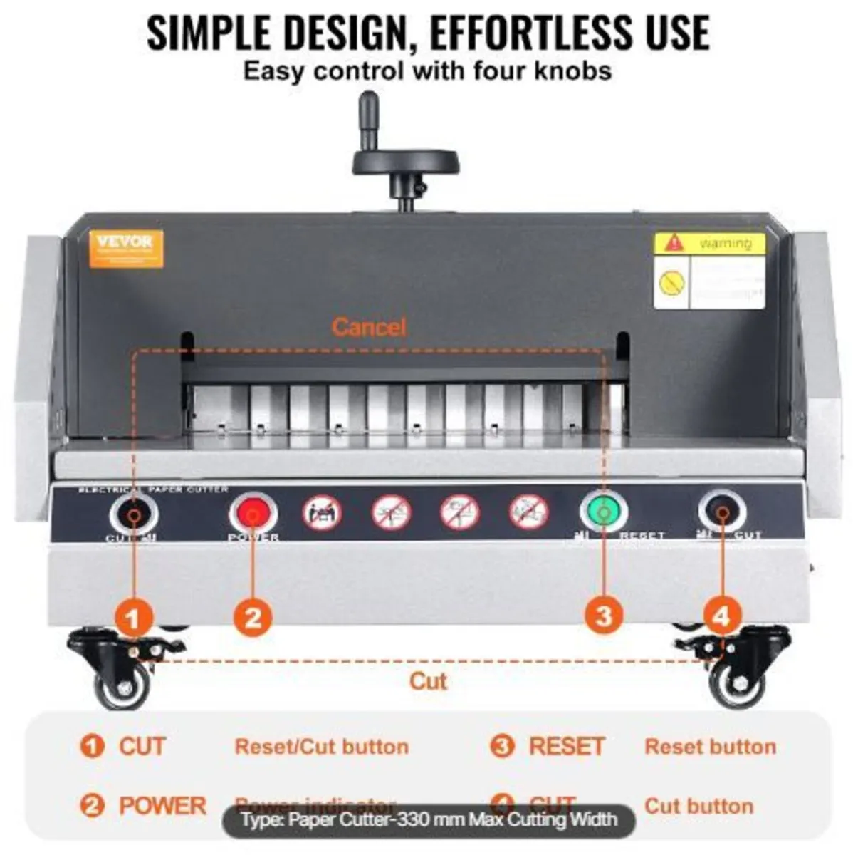 Electric Paper Cutter, 13" /330.2mm Cutting Width - Image 1