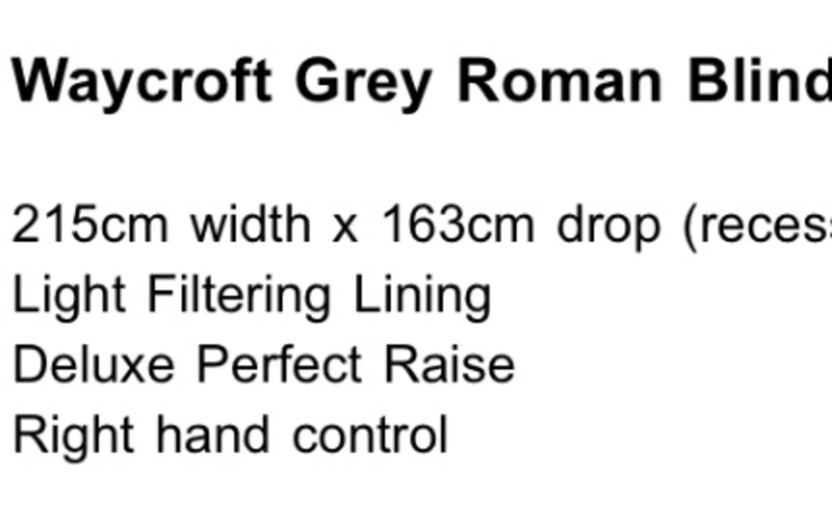 Roman Blind not used - Image 2