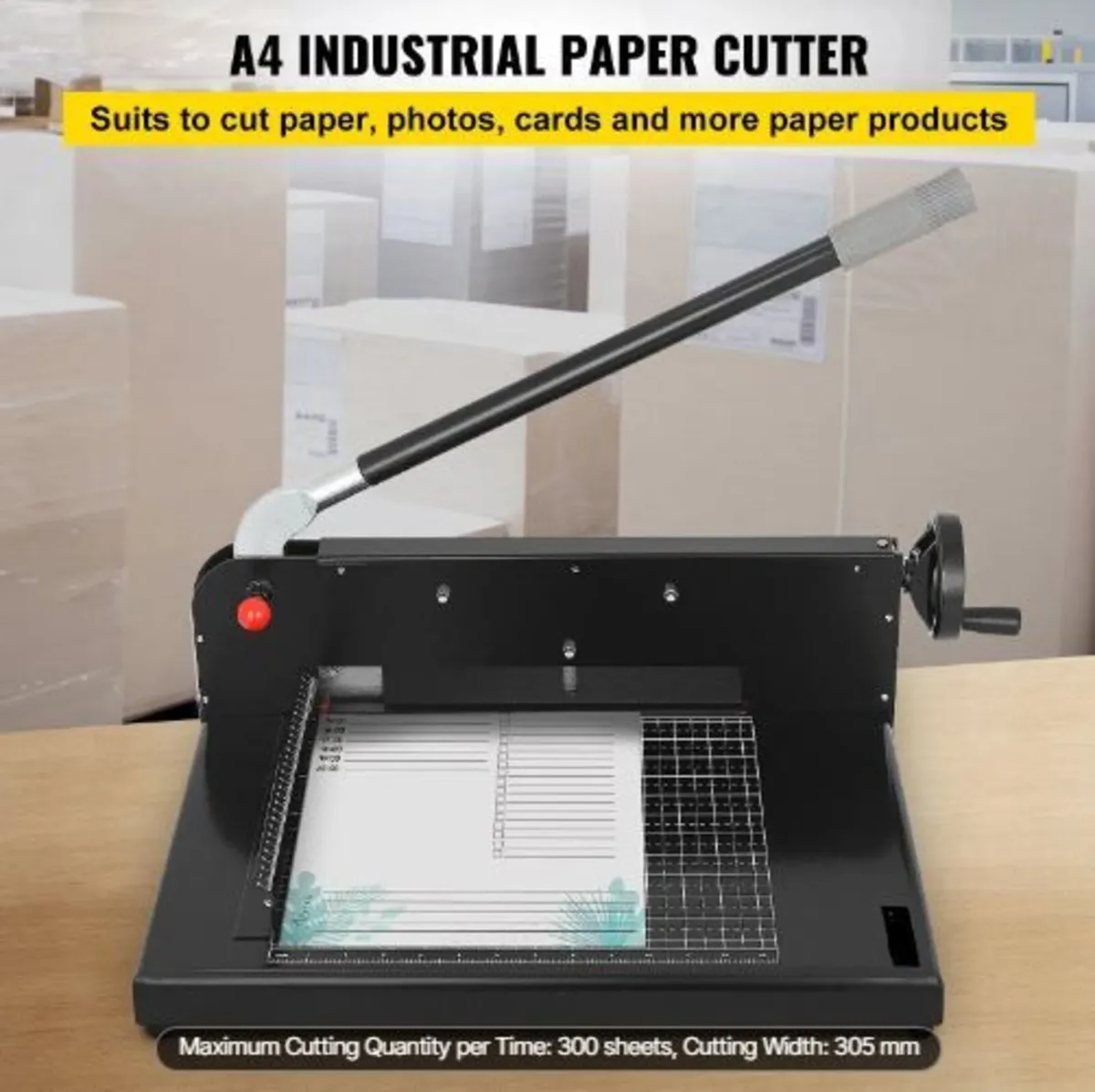 A4 Paper Guillotine 12" Width Paper Cutter - Image 2