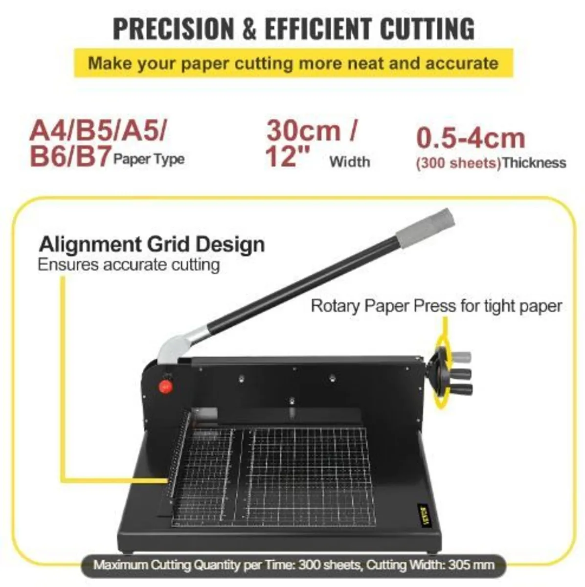 A4 Paper Guillotine 12" Width Paper Cutter - Image 4