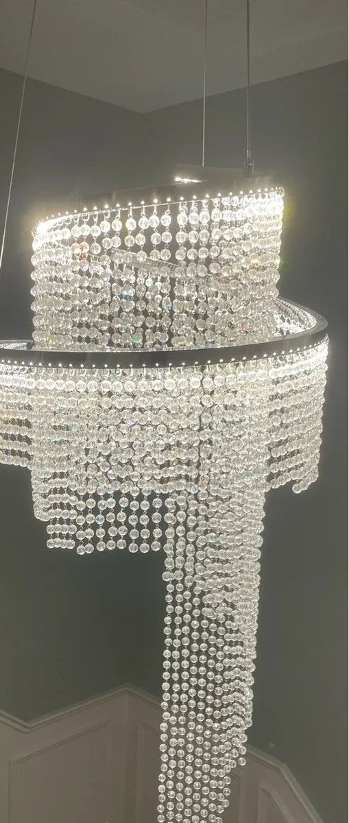 Crystal Spiral Drop Chandelier - Image 3