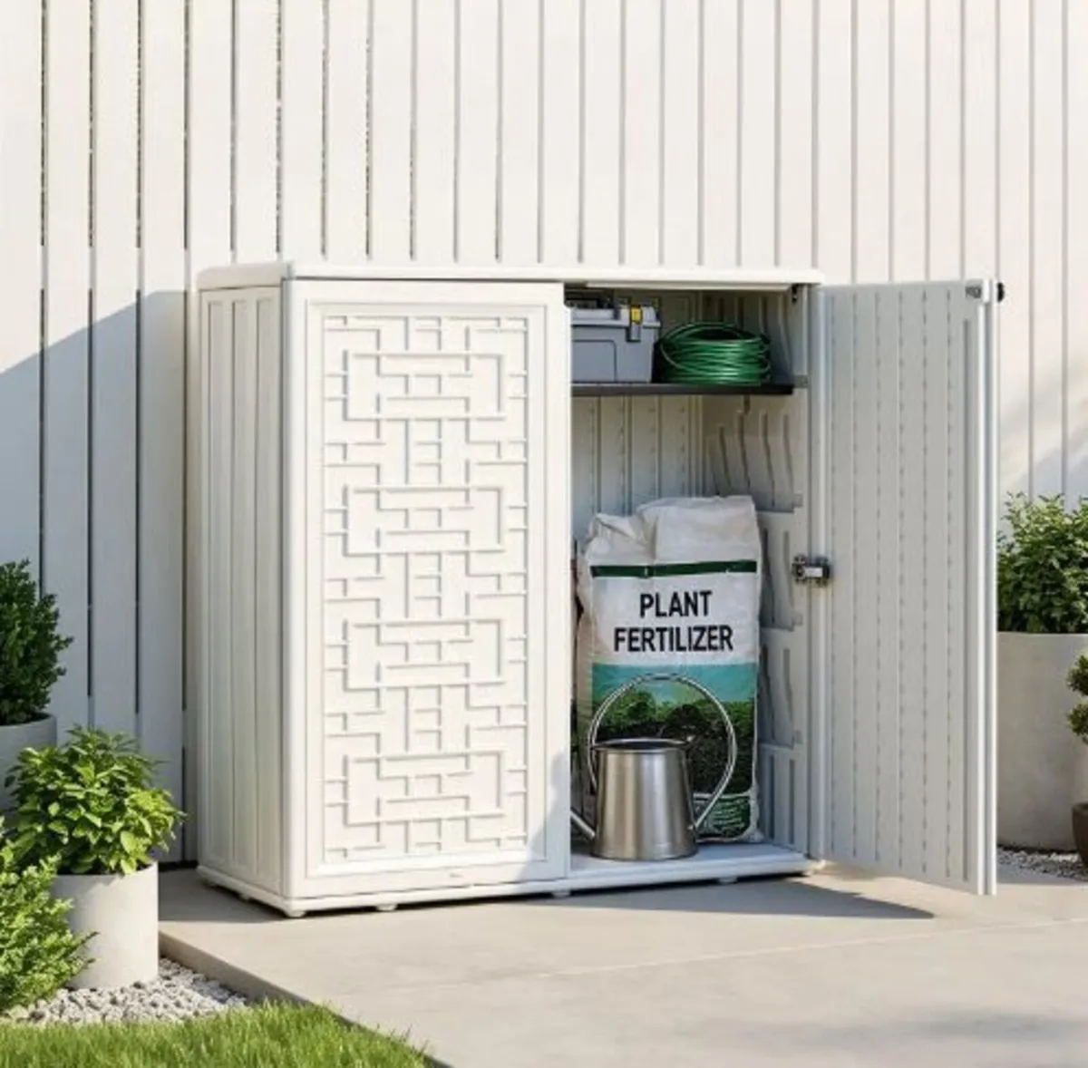 Outdoor Storage Shed 0.23 m³ Waterproof - Image 2