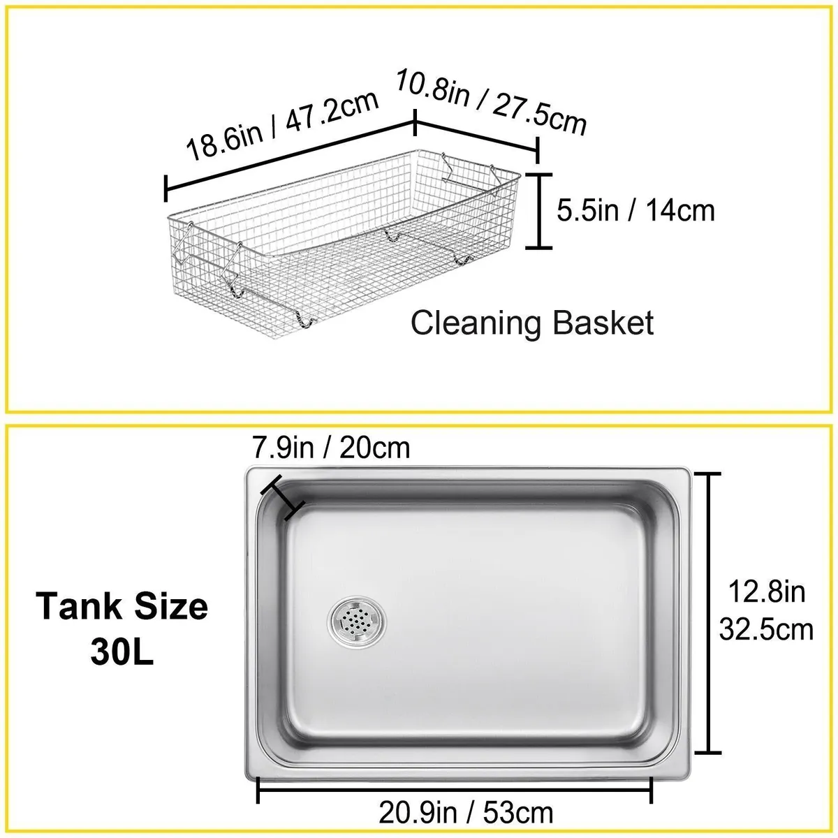 30L Digital Ultrasonic Cleaner – Stainless Steel - Image 2