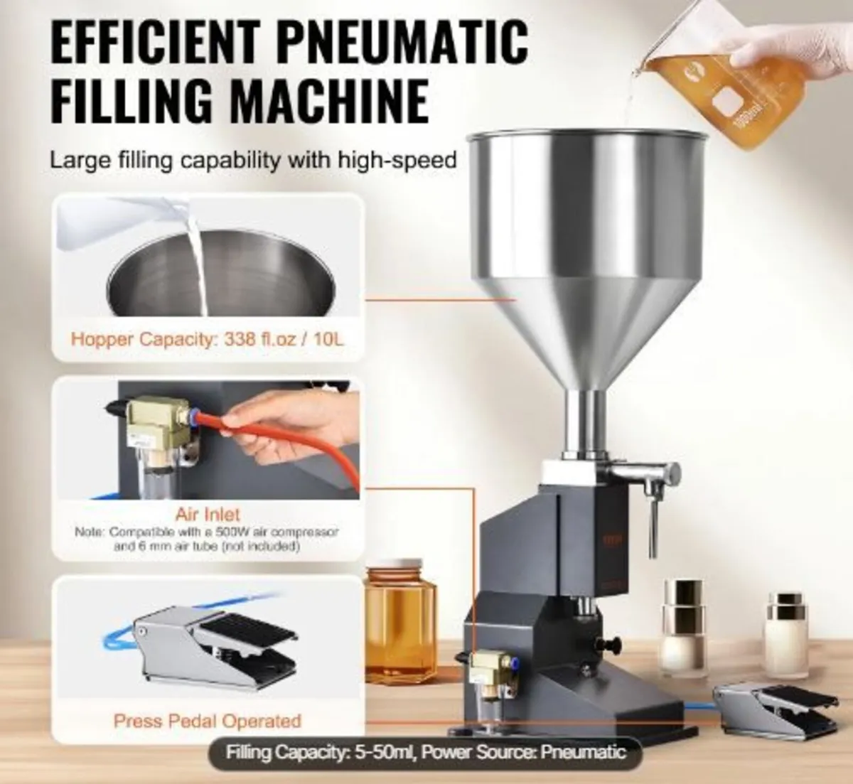 Pneumatic Paste Liquid Filling Machine - Image 2