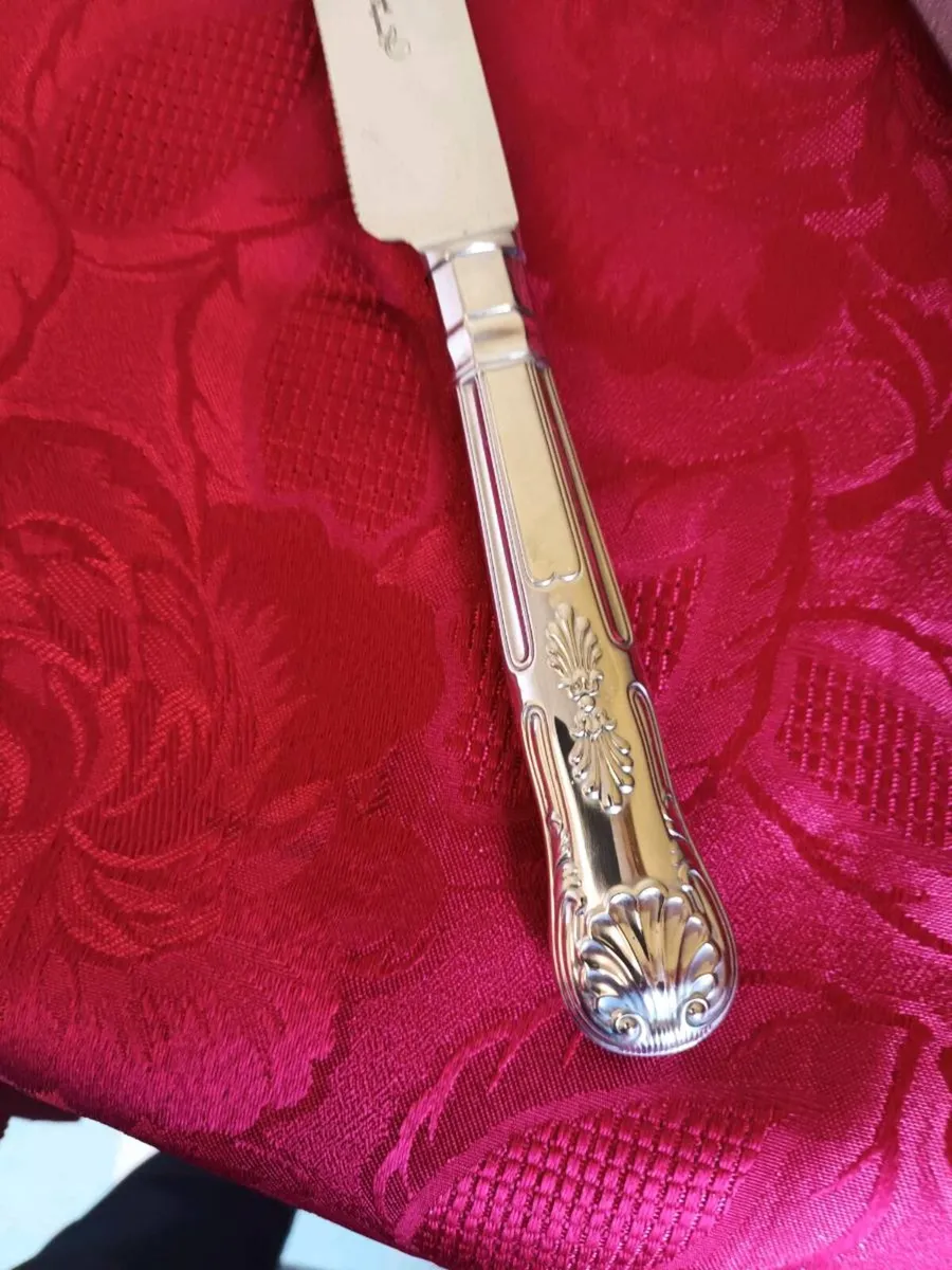 King's Pattern  Handle. Bread/Cake Knife - Image 3