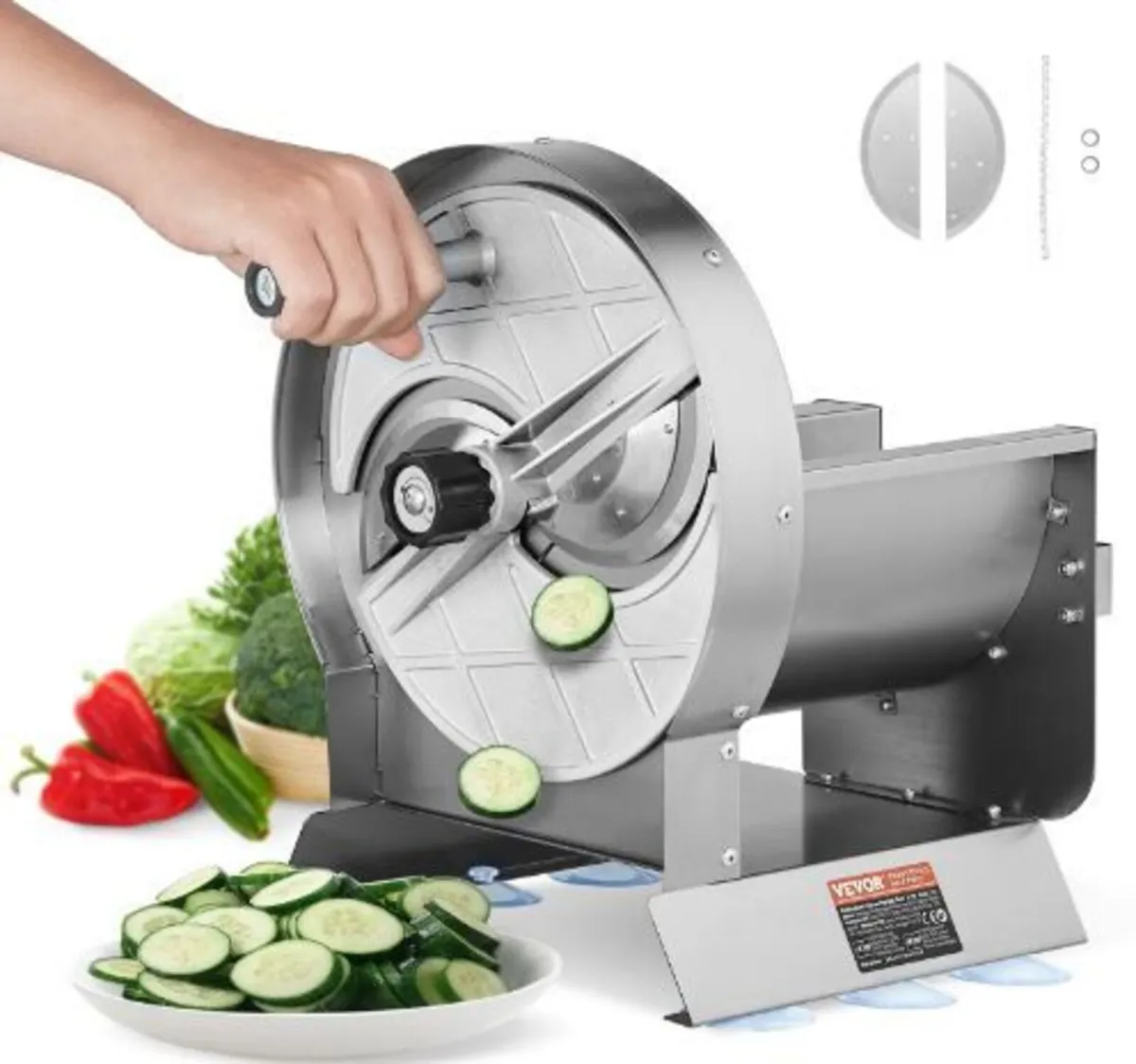 Manual Vegetable Fruit Slicer, 0-0.5"/0-12mm - Image 1