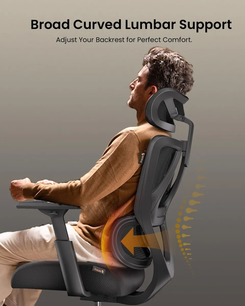 Ergonomic Office Chair with 10CM Spring Cushion - Image 4