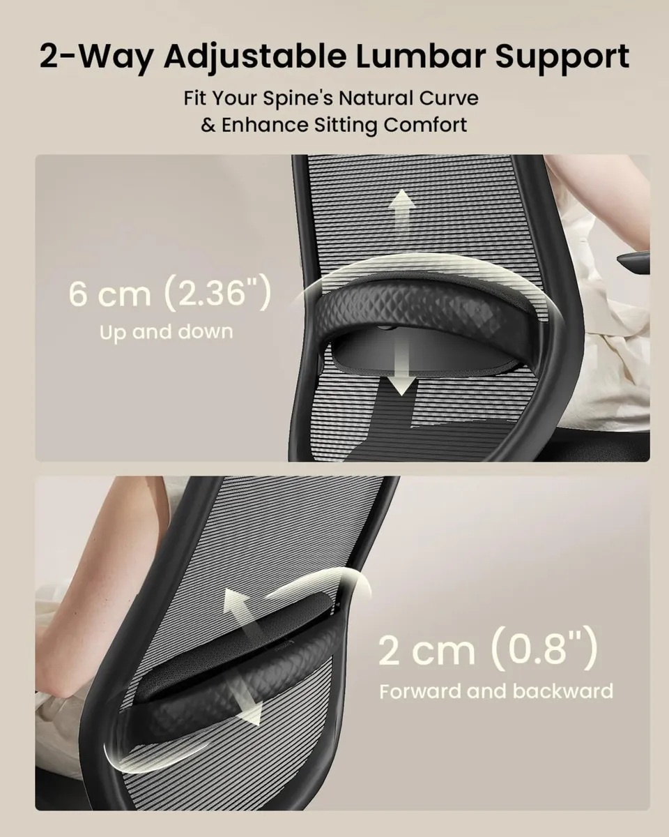 Ergonomic Office Chair with Adjustable Seat Depth - Image 4