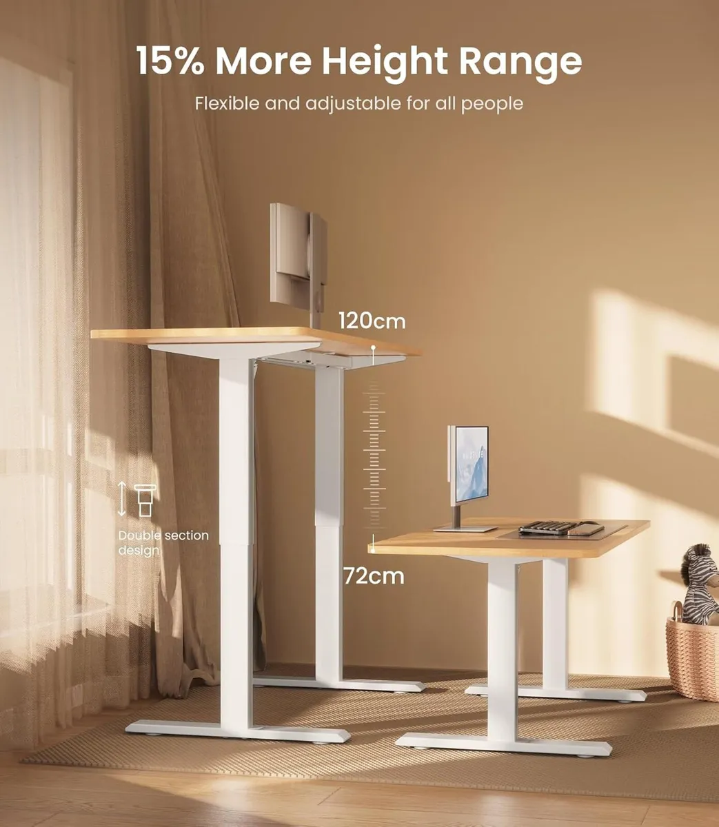 Adjustable Electric Standing Desk Frame Two-Stage - Image 3
