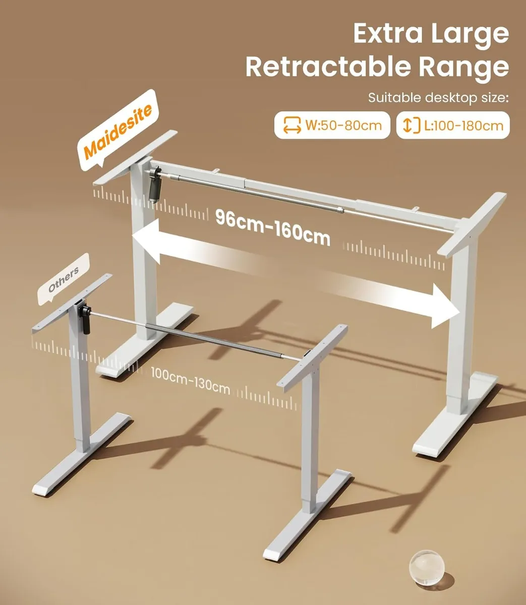 Adjustable Electric Standing Desk Frame Two-Stage - Image 4