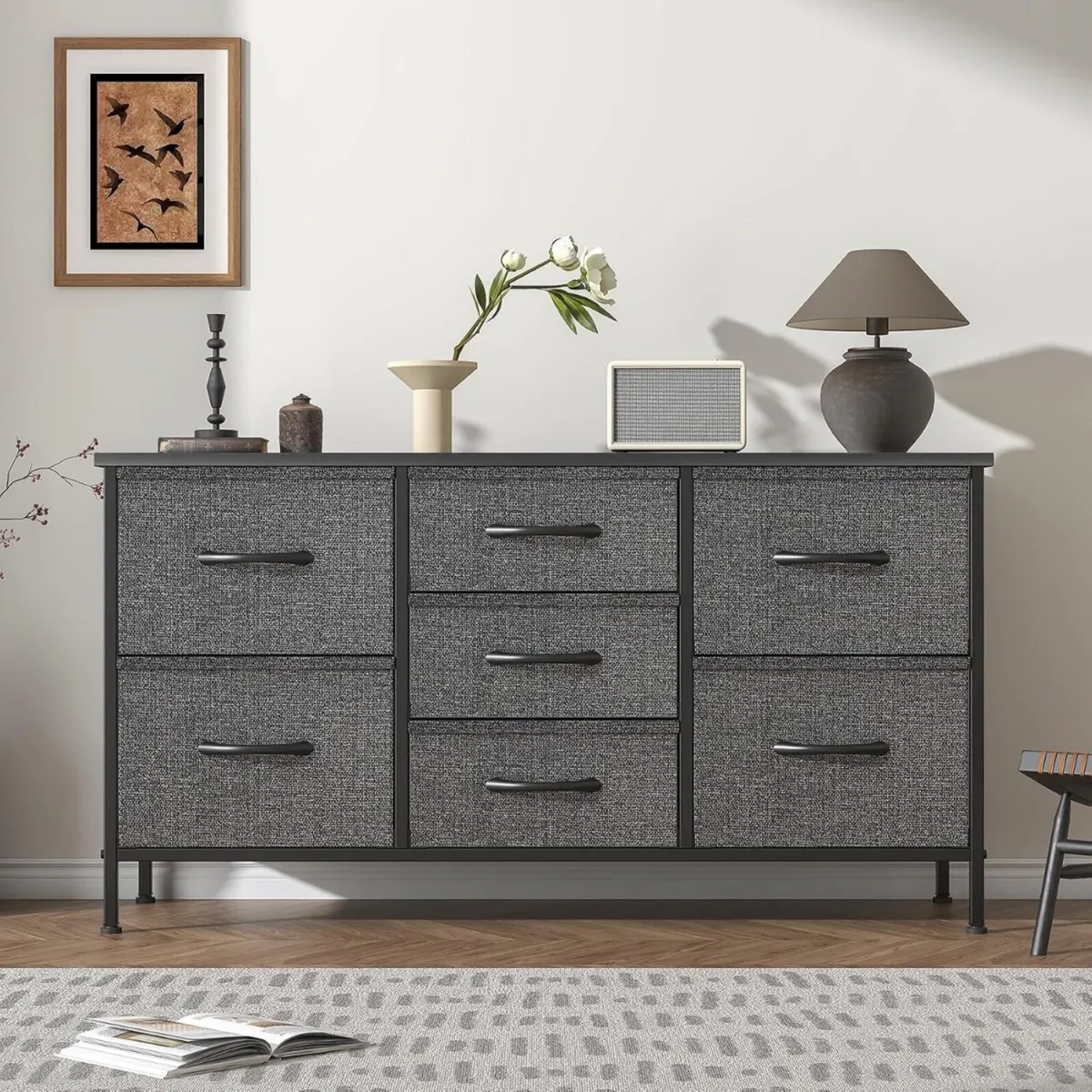 Chest of Drawers Bedroom Dresser with 7 Fabric - Image 1