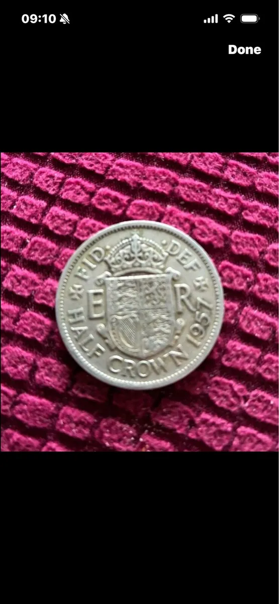 1957 UK Queen Elizabeth Half Crown - Image 1