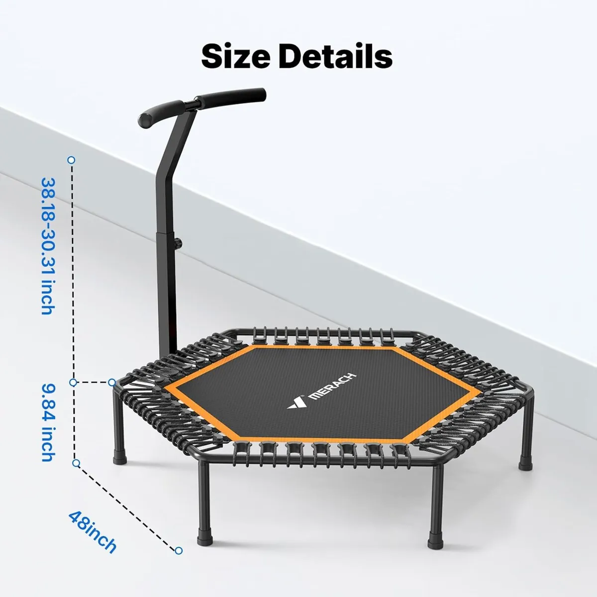 Rebounder Trampoline for Adults 48" Mini Bungee - Image 4