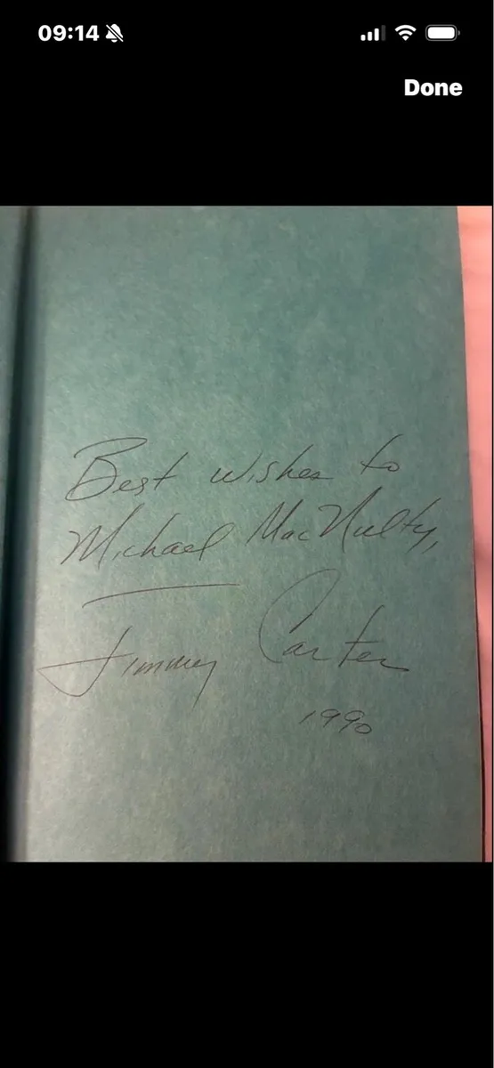 Autographed Jimmy Carter Book - Image 2