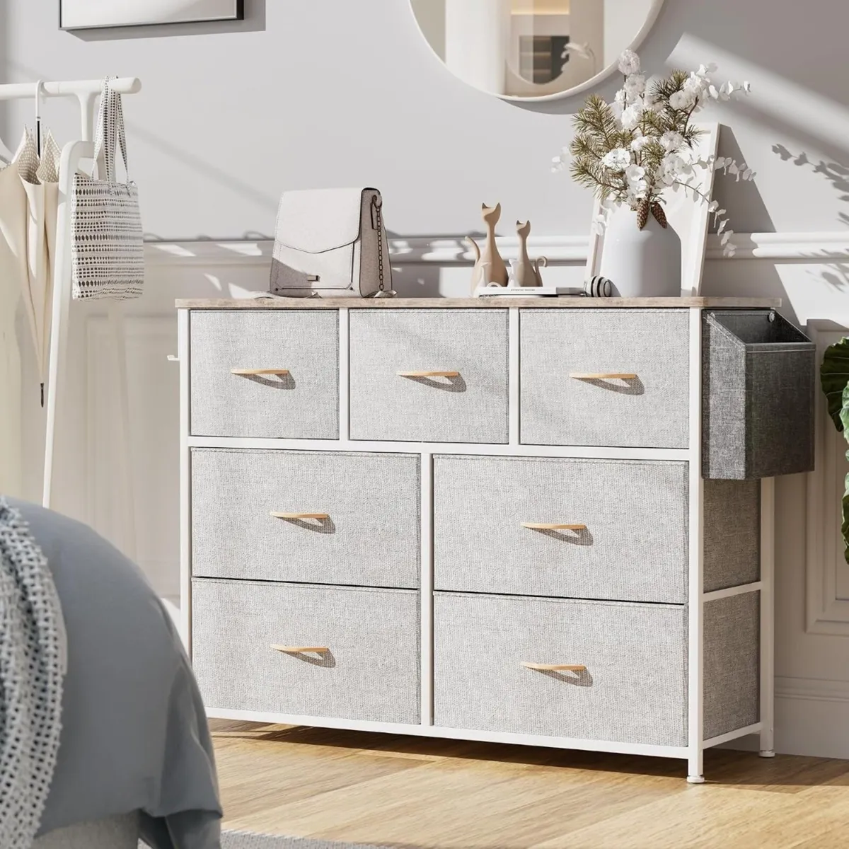 Fabric Chest of Drawers Canvas Storage Unit - Image 2