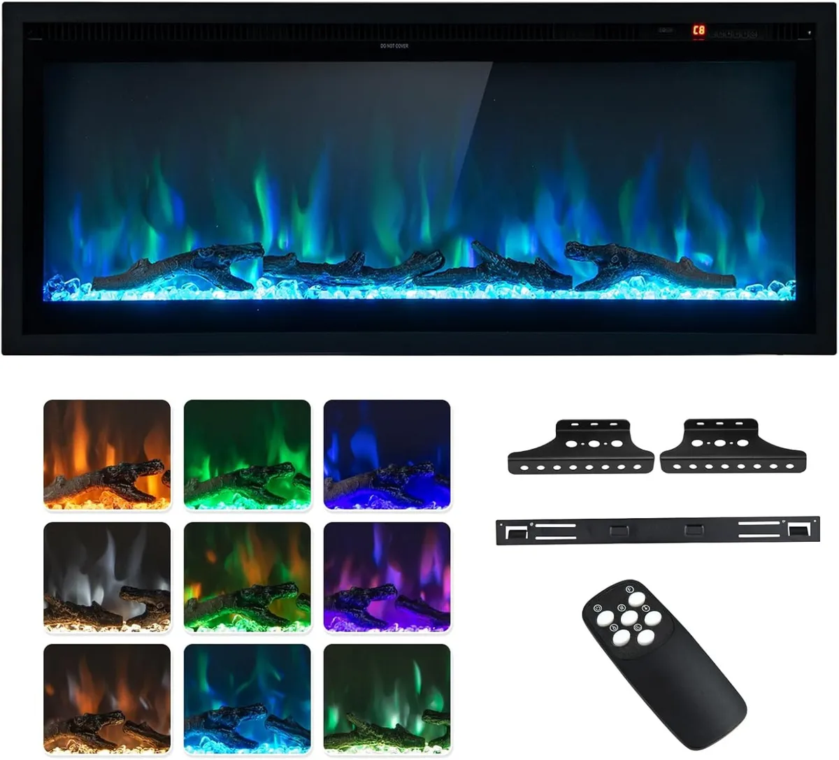 42” 106CM Electric Fireplace Freestanding Wall - Image 1