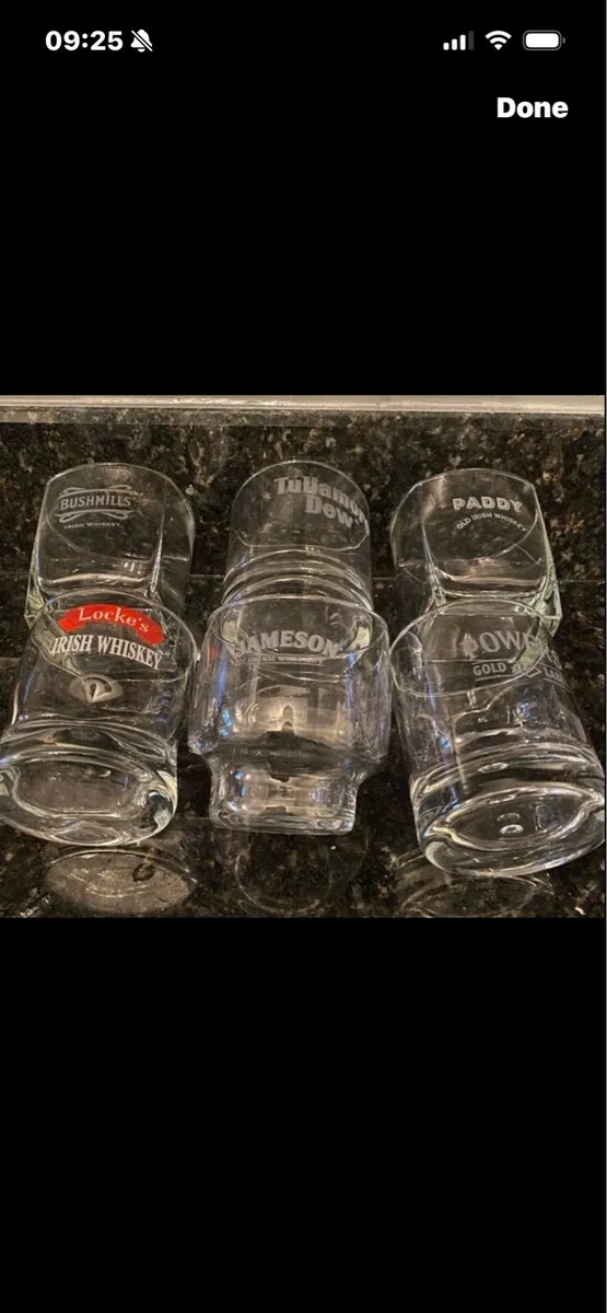 Irish Whiskies Glasses Collection (6) - Image 1