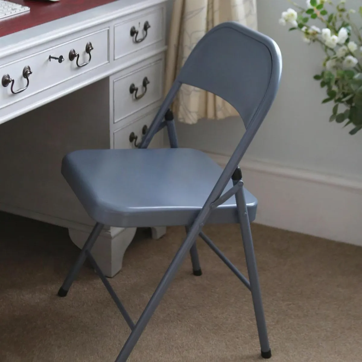 Metal Folding Chairs with Rubber Bumper (6 Pack) - Image 2