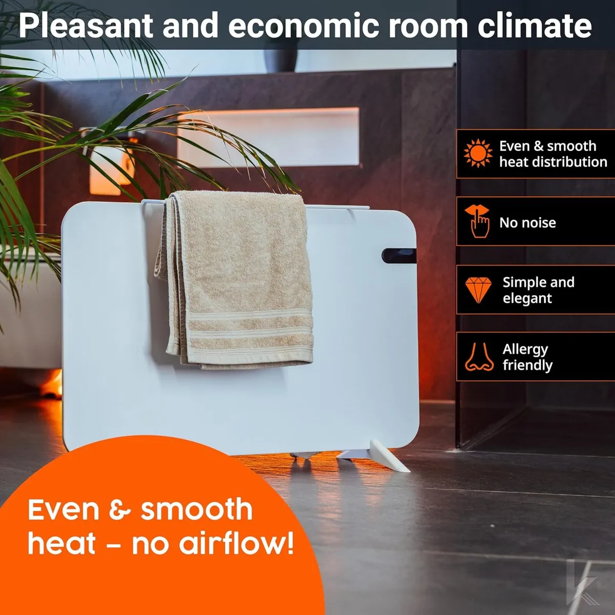 600W Smart Dual Infrared Heater Wi-Fi App - Image 2