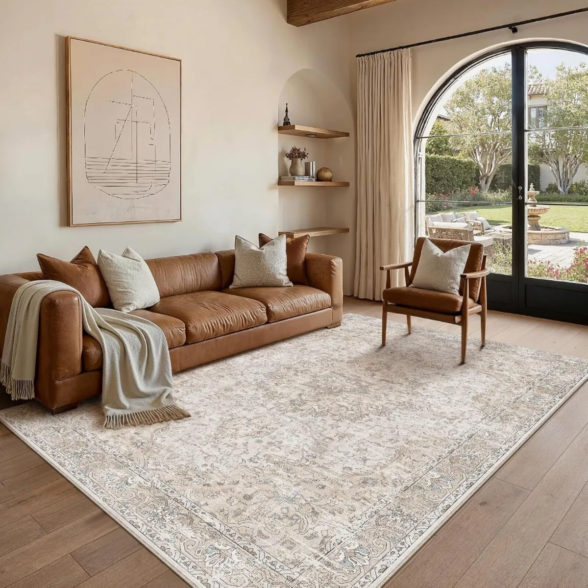 Vintage Rugs Living Room Washable 160x230CM Rug - Image 3